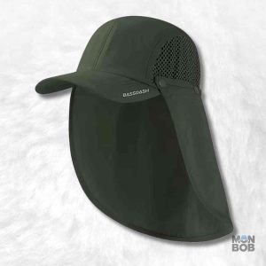 Casquette verte foncée avec protège nuque