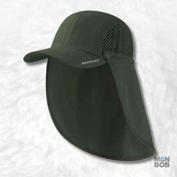 casquette-protege-nuque-vert-fonce-1 Casquette verte foncée avec protège nuque