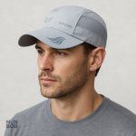 Casquette légère en gris clair, idéale pour le running