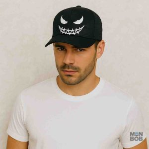 Casquette avec motif Smiley inspiré du style démoniaque