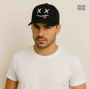 Casquette tendance avec motif Smiley Mort original