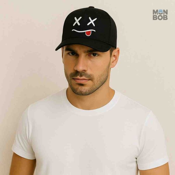 Casquette tendance avec motif Smiley Mort original