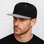 Casquette Snapback gris et noir, style tendance