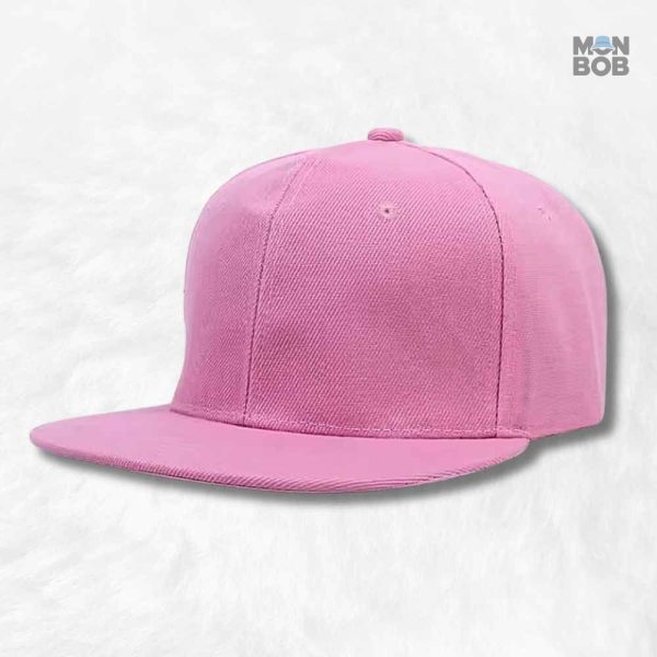 Casquette Snapback visière plate rose