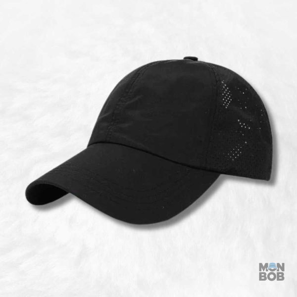 Casquette Sport Femme Noire élégante et polyvalente