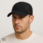 Casquette de sport noire, accessoire tendance pour toutes occasions