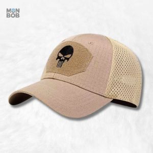 Casquette Beige Tête de mort pour un look audacieux