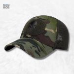 Casquette camouflage tête de mort forêt