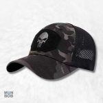 Casquette Camouflage Noir avec motif Tête de mort