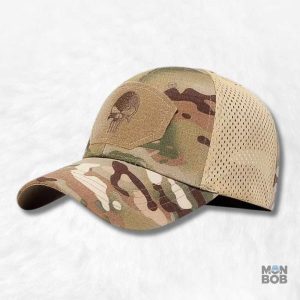Casquette camouflage tête de mort pour un look audacieux