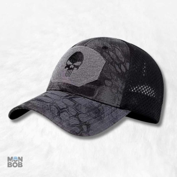 Casquette Tête de mort Crocodile au design audacieux