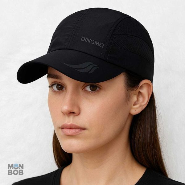 Accessoire de sport essentiel : casquette noire pour le trail