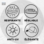 Casquette de randonnée avec design pratique et fonctionnel