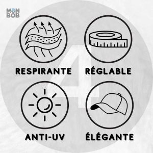 Casquette de randonnée avec design pratique et fonctionnel