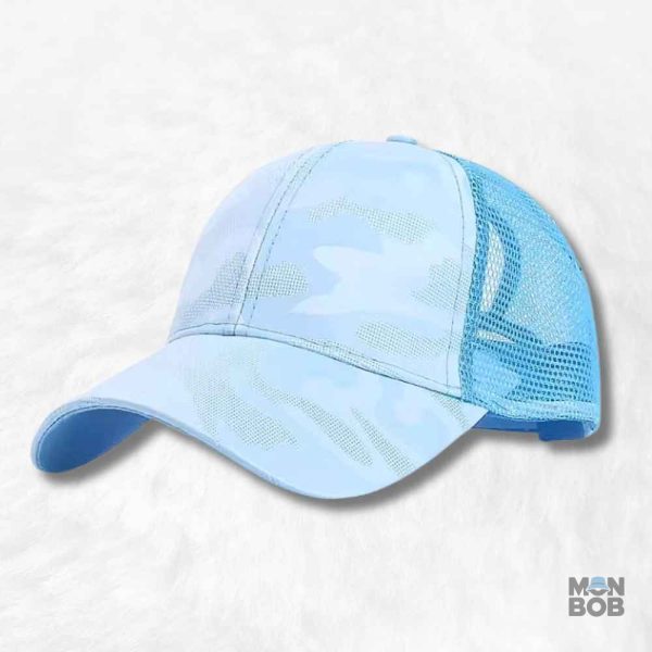Casquette Trucker Femme Bleu avec visière classique