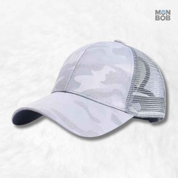 Casquette Trucker Femme Grise élégante et tendance