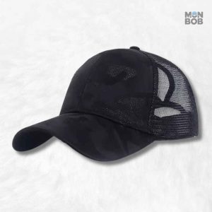 Casquette Trucker Femme Noir élégante et tendance