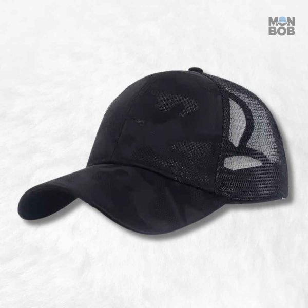 Casquette Trucker Femme Noir élégante et tendance