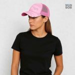 Casquette Trucker féminine de couleur rose