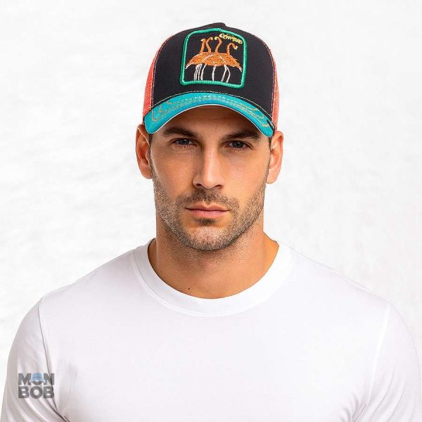 Casquette Trucker avec motif flamant rose