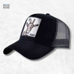 Casquette Trucker noire avec logo Goat