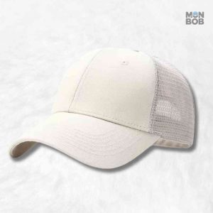 Casquette Trucker beige grande taille pour un style décontracté