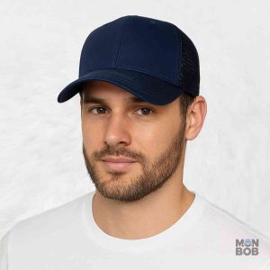 Casquette Grande Taille en bleu style Trucker