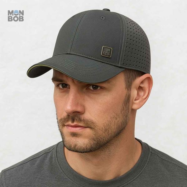 Casquette homme grande taille, style trucker gris