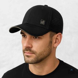 Casquette homme grande taille style Trucker noir