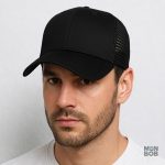Casquette Trucker noire, idéale pour les grandes tailles