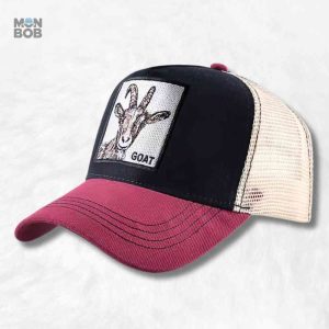 Casquette Trucker Chèvre pour homme, style décontracté et tendance