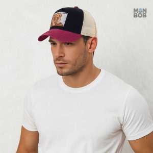 Casquette Trucker avec design lion pour homme