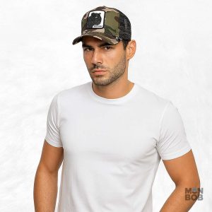 Casquette Trucker homme avec motif camouflage panthère