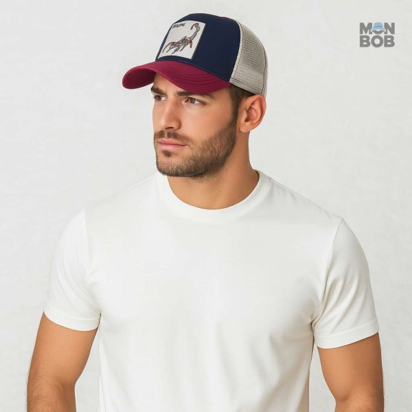Casquette Trucker masculine motif scorpion
