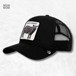 Casquette Trucker Mouton noire, style décontracté et tendance