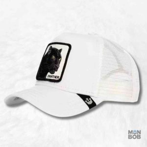 Casquette Trucker Panthère blanche
