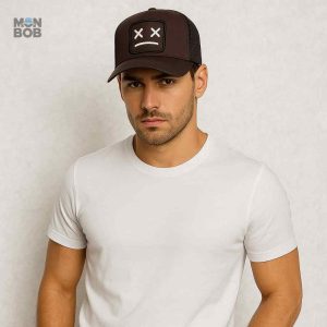 Casquette Trucker avec smiley, coloris marron