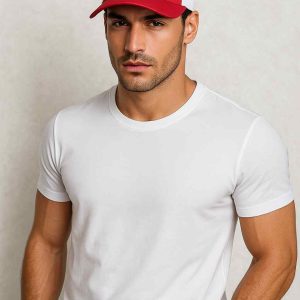 Casquette Trucker avec logo Smiley en rouge