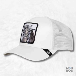 Casquette Trucker Tigre blanche