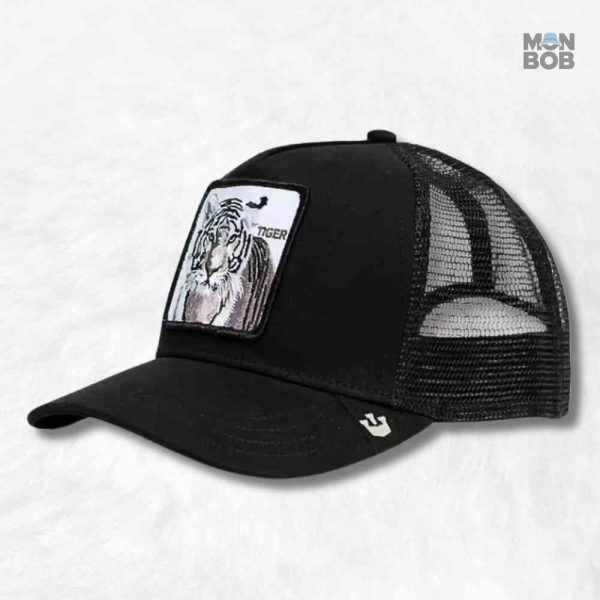 Casquette Trucker Tigre noir pour un style décontracté