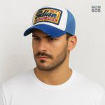 Casquette Trucker bleu, look rétro et tendance