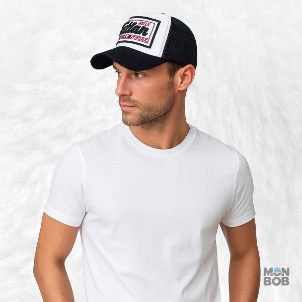 Casquette Trucker style vintage en noir