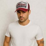 Casquette Trucker rouge au style rétro