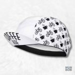 Casquette Vélo Coffee Ride blanche pour cyclistes