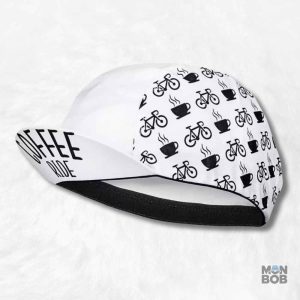 Casquette Vélo Coffee Ride blanche pour cyclistes
