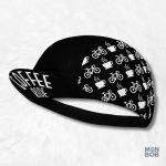Casquette Vélo Coffee Ride noire pour cyclistes