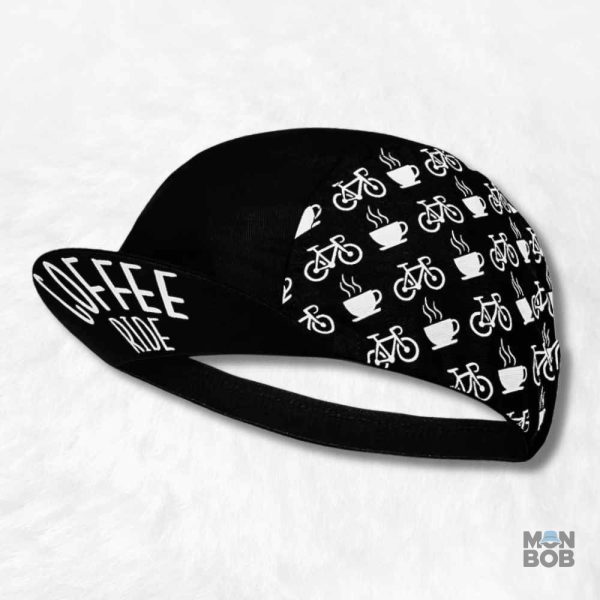 Casquette Vélo Coffee Ride noire pour cyclistes