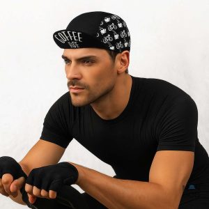 Casquette noire pour passionnés de vélo