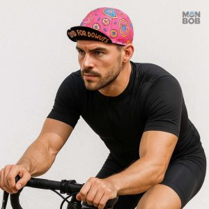Casquette vélo avec design Donut Lover, style fun et décontracté