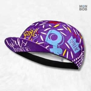 Casquette vélo femme "Girl Power" pour un style audacieux